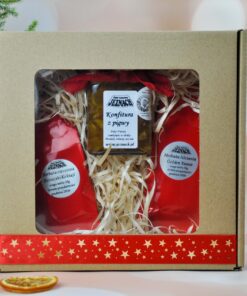 [04 BN] 🎅🏻 Świąteczny 🎅🏻 Zestaw z konfiturą z pigwy i herbatami