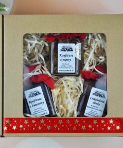 [09 BN] 🌟 Świąteczny 🌟 Zestaw konfitur z pigwy, żurawiny i śliwki w czekoladzie